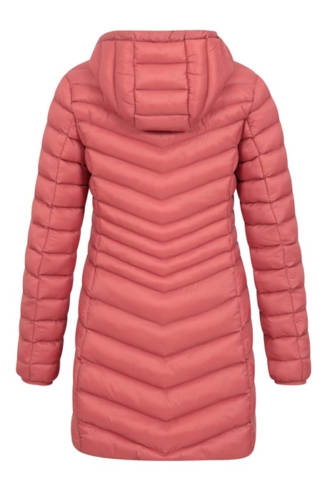 'Florence' Women's Long Padded Jacket Water Resistant Winter Coat Rust - Image 3