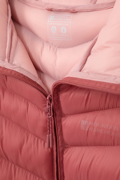 'Florence' Women's Long Padded Jacket Water Resistant Winter Coat Rust - Image 6