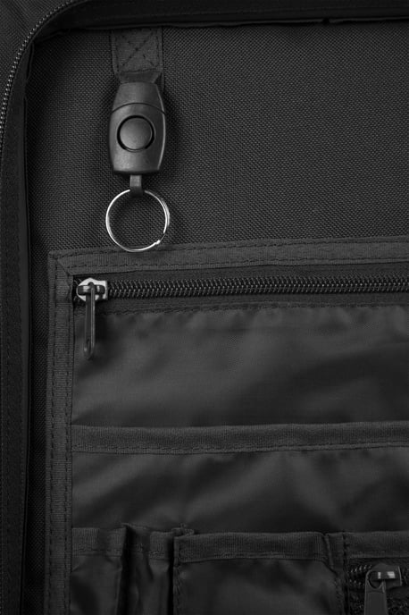 'Legion' Backpack with Rain Cover Emergency Whistle Spacious Hiking Rucksack Black - Image 6