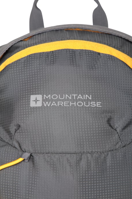 'Pace' Unisex Rucksack Water Resistant Reflective Backpack Grey - Image 6