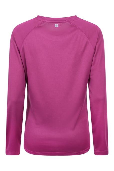 'Endurance' Women's Top Sun Protection Breathable Sports Tee Purple - Image 3