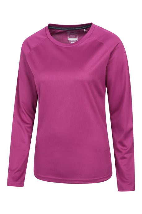 'Endurance' Women's Top Sun Protection Breathable Sports Tee Purple - Image 4