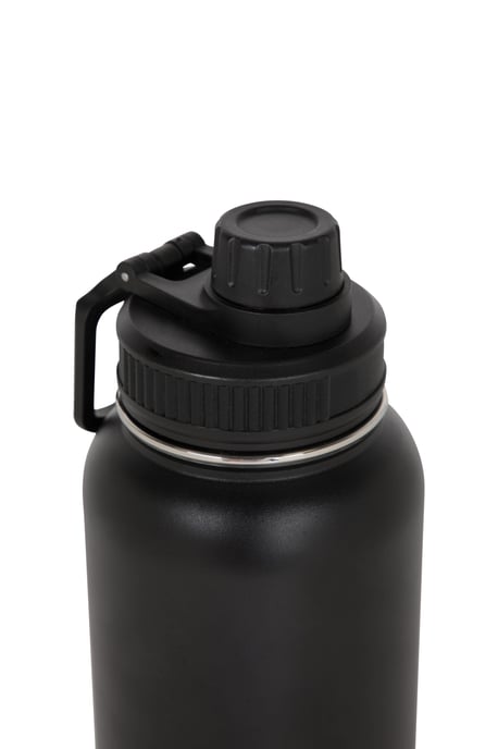 Insulated Water Bottle with Handle Stainless Steel Lightweight Easy Clean Black - Image 5