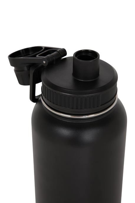 Insulated Water Bottle with Handle Stainless Steel Lightweight Easy Clean Black - Image 6