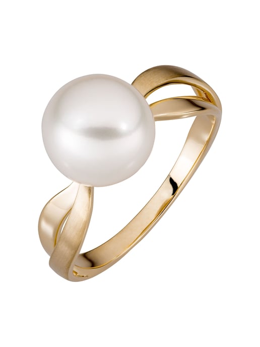 Orolino Ring Gold 585 mit weißer Süßwasserperle - Image 2