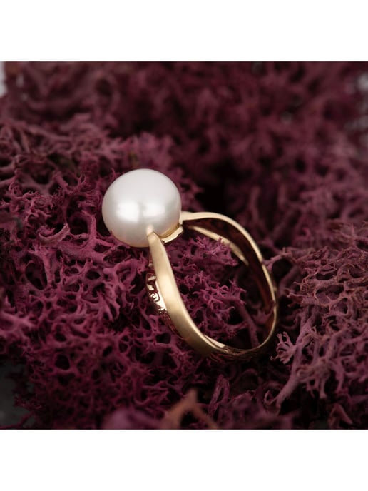 Orolino Ring Gold 585 mit weißer Süßwasserperle - Image 4