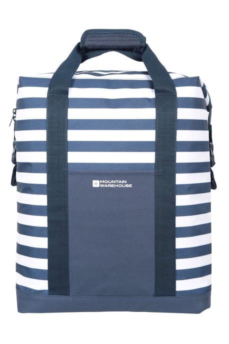 Unisex Insulated Backpack with Carry Handles Summer Cool Bag Navy - Image 2