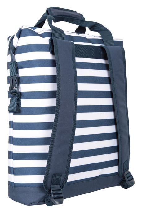 Unisex Insulated Backpack with Carry Handles Summer Cool Bag Navy - Image 4