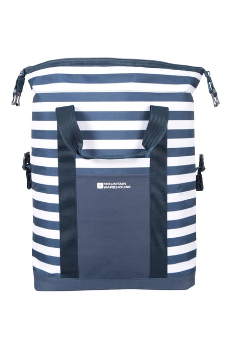 Unisex Insulated Backpack with Carry Handles Summer Cool Bag Navy - Image 5