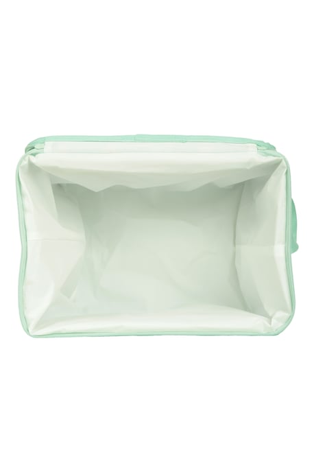 Patterned Lunch Cool Bag with Adjustable Shoulder Straps Lightweight Pale Green - Image 6
