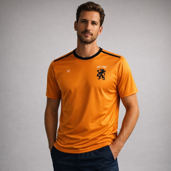 Cappuccino Italia Sportshirts Oranje Leeuwen WK2026 Oranje - Image 3