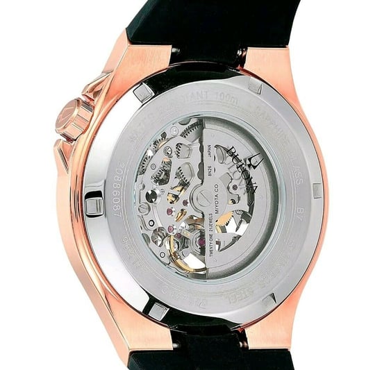 Bulova Automatic Heren Horloge Zwart 98A177 - Image 4