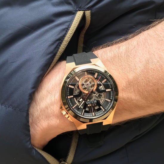 Bulova Automatic Heren Horloge Zwart 98A177 - Image 6