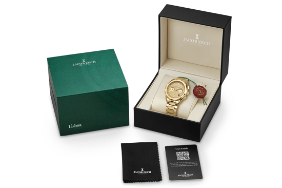 Jacob Zech Horloge Lisboa Goud - Image 5