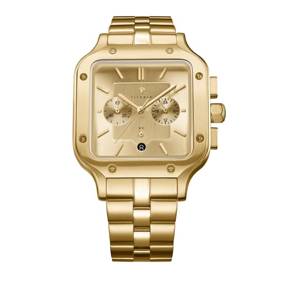 Titanio Horloge Scipio Goud - Image 1