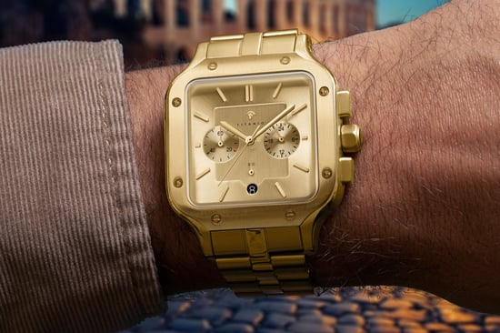 Titanio Horloge Scipio Goud - Image 3