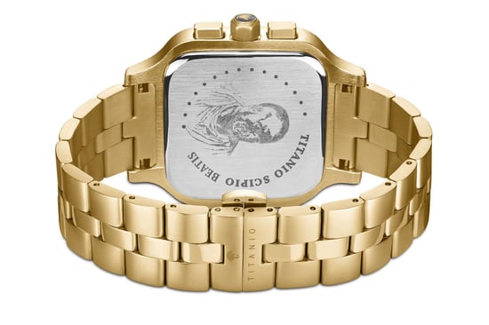 Titanio Horloge Scipio Goud - Image 4