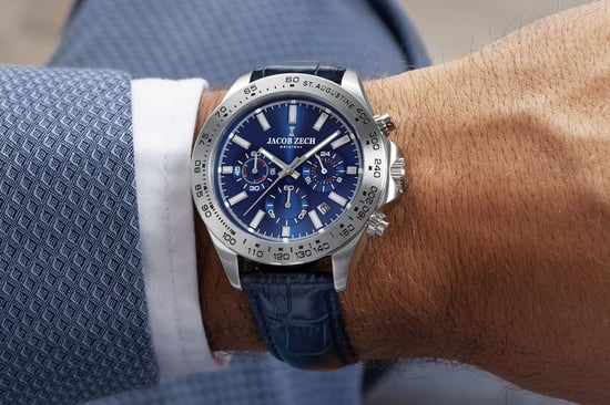 Jacob Zech Horloge St. Augustine Zilver - Image 4