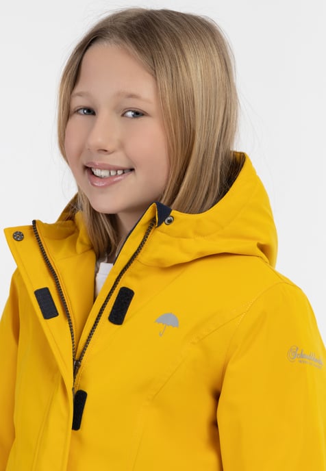 Schmuddelwedda Anorak + Tagesrucksack - SET Meisjes donkergeel - Image 4