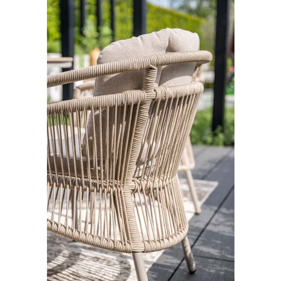 Garden Impressions Prato tuinstoelen set van 4 rope - Image 6