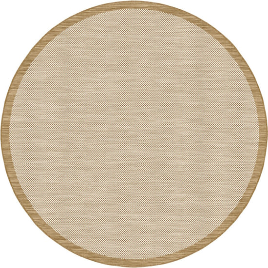 Muratap Buitenkleed brussels rond uni effen kader linnen 120 cm rond - Image 2