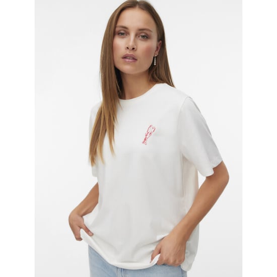 Vero Moda vmciara caty ss top box jrs 10341986 snow white american lobster - Image 6