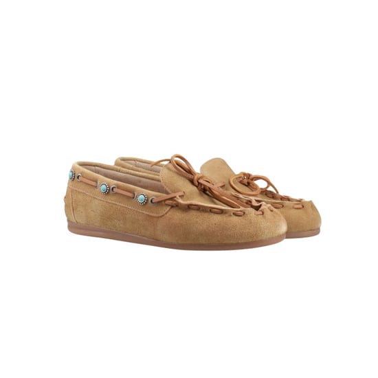 Posa Turqoise suede loafers boatloafer western - Image 3