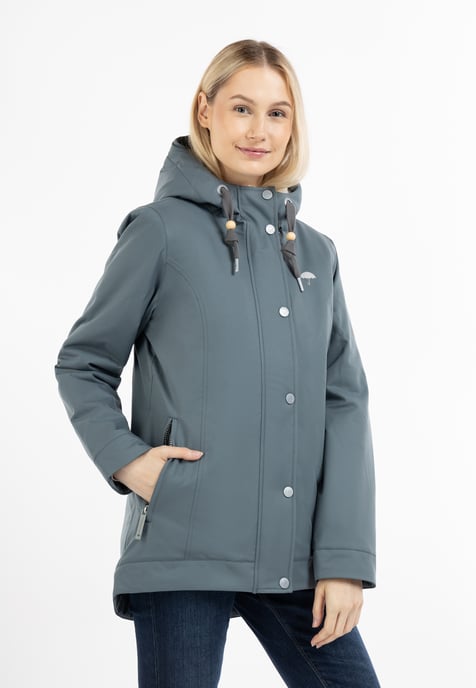 Schmuddelwedda Winterjas gemaakt van gerecycled polyester yuka Dames blauw-grijs - Image 3