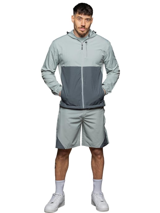 Kruze | Mens Woven 3-Piece Set - T-Shirt/Jacket/Shorts - Image 3