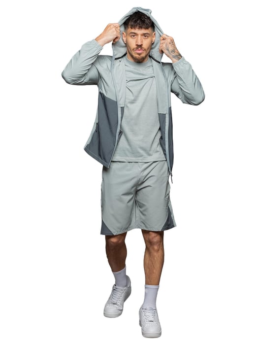 Kruze | Mens Woven 3-Piece Set - T-Shirt/Jacket/Shorts - Image 4