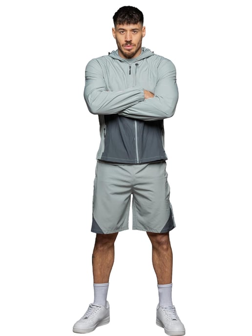 Kruze | Mens Woven 3-Piece Set - T-Shirt/Jacket/Shorts - Image 5