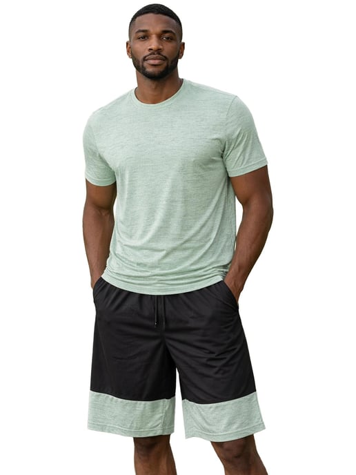 Kruze | Mens Jersey T-Shirt & Shorts Set - Image 3