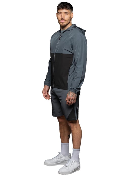 Kruze | Mens Woven 3-Piece Set - T-Shirt/Jacket/Shorts - Image 2