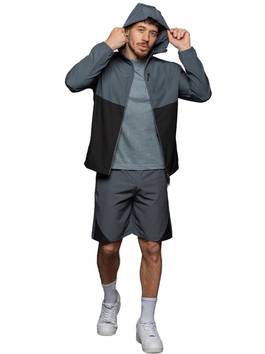Kruze | Mens Woven 3-Piece Set - T-Shirt/Jacket/Shorts - Image 5