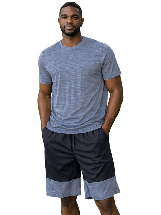 Kruze | Mens Jersey T-Shirt & Shorts Set - Image 3