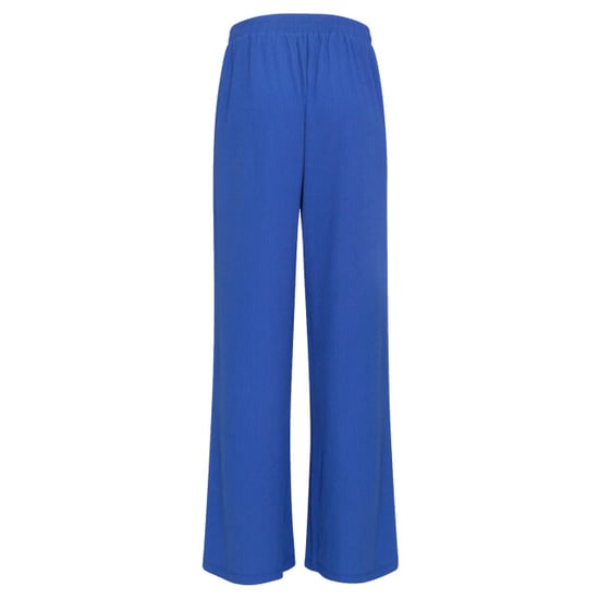 Smashed Lemon Blauwe broek met wijde pijpen en hoge taille | - Image 4