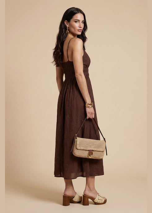 Metallic Maxi Dress - Image 2