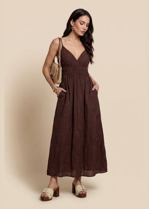 Metallic Maxi Dress - Image 3