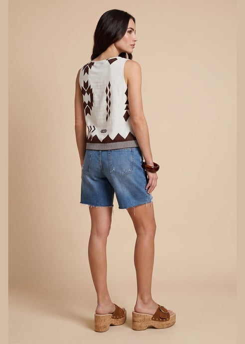 Pattern Top Brown - Image 3