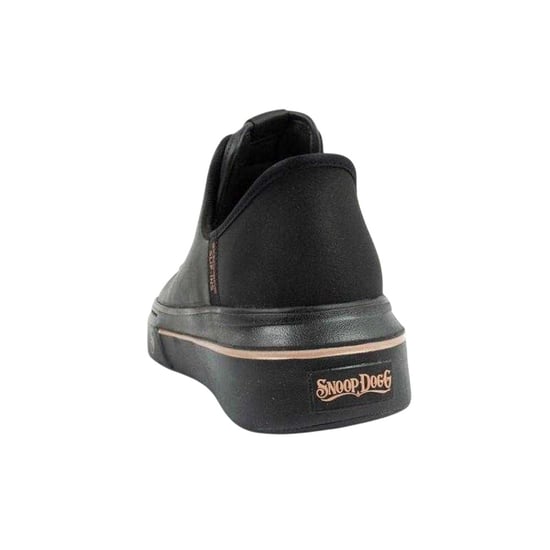 Skechers Womens/Ladies Logo Leather Slip-In Trainers (Black) - Image 2