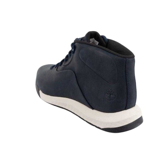 Timberland Mens Leather Trainers (Navy Blue) - Image 2
