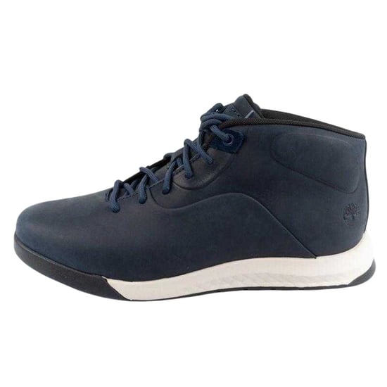 Timberland Mens Leather Trainers (Navy Blue) - Image 3