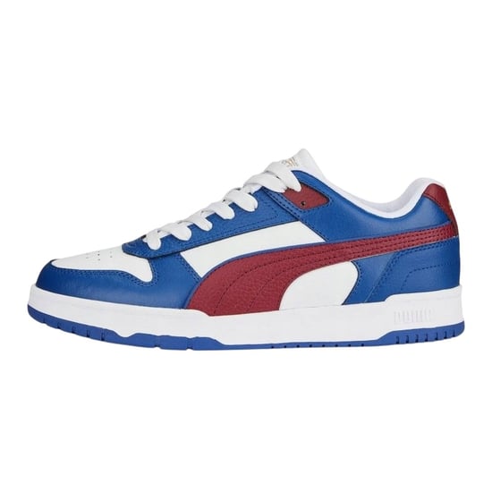 Puma Heren RBD Game Cow Leather Lage Sportschoenen (Wit/blauw) - Image 3