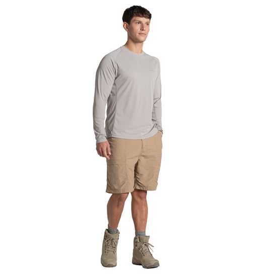 Craghoppers Heren SolarShield+ Nosilife T-shirt met lange mouwen (Perkament) - Image 4