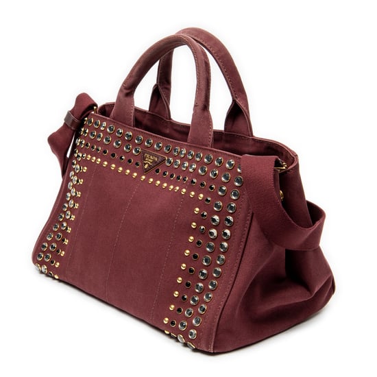 Medium Rhinestone Canapa Tote Shoulder Bag - Image 2
