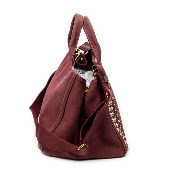 Medium Rhinestone Canapa Tote Shoulder Bag - Image 4