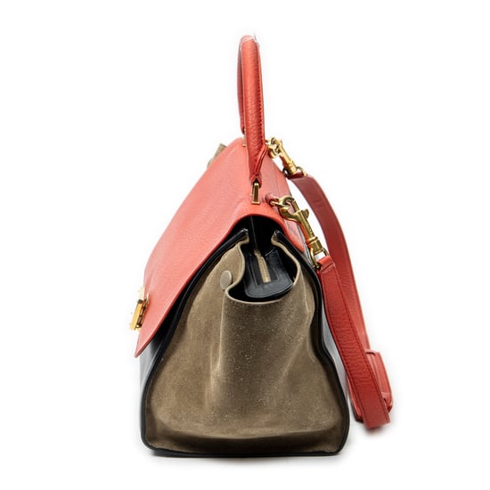 Small Tricolor Trapeze Shoulder Bag - Image 3
