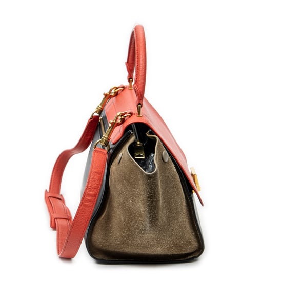 Small Tricolor Trapeze Shoulder Bag - Image 4