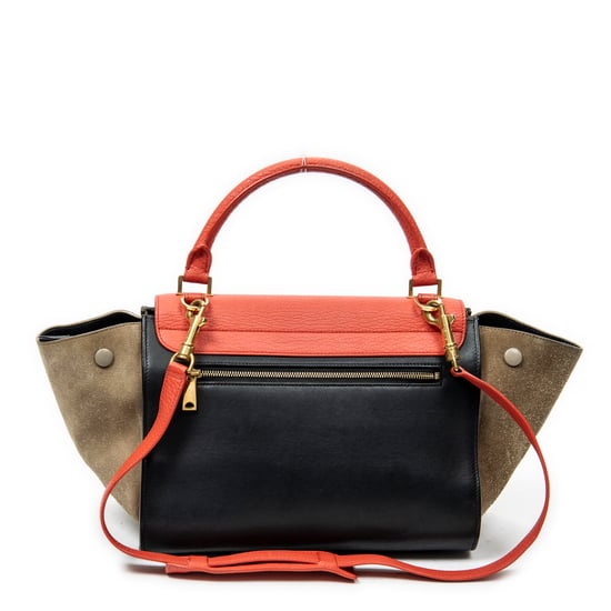 Small Tricolor Trapeze Shoulder Bag - Image 5
