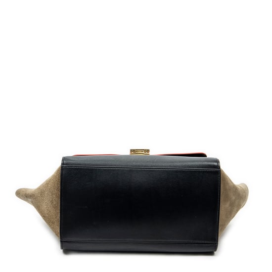 Small Tricolor Trapeze Shoulder Bag - Image 6
